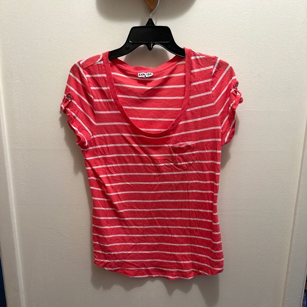 Express size L vintage short sleeve top gc